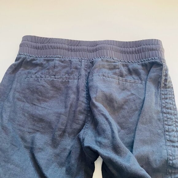 Athleta Cabo Linen Jogger Pant Trouser Petite Tuxedo Stripe Travel Outdoor Activ - Picture 3 of 9